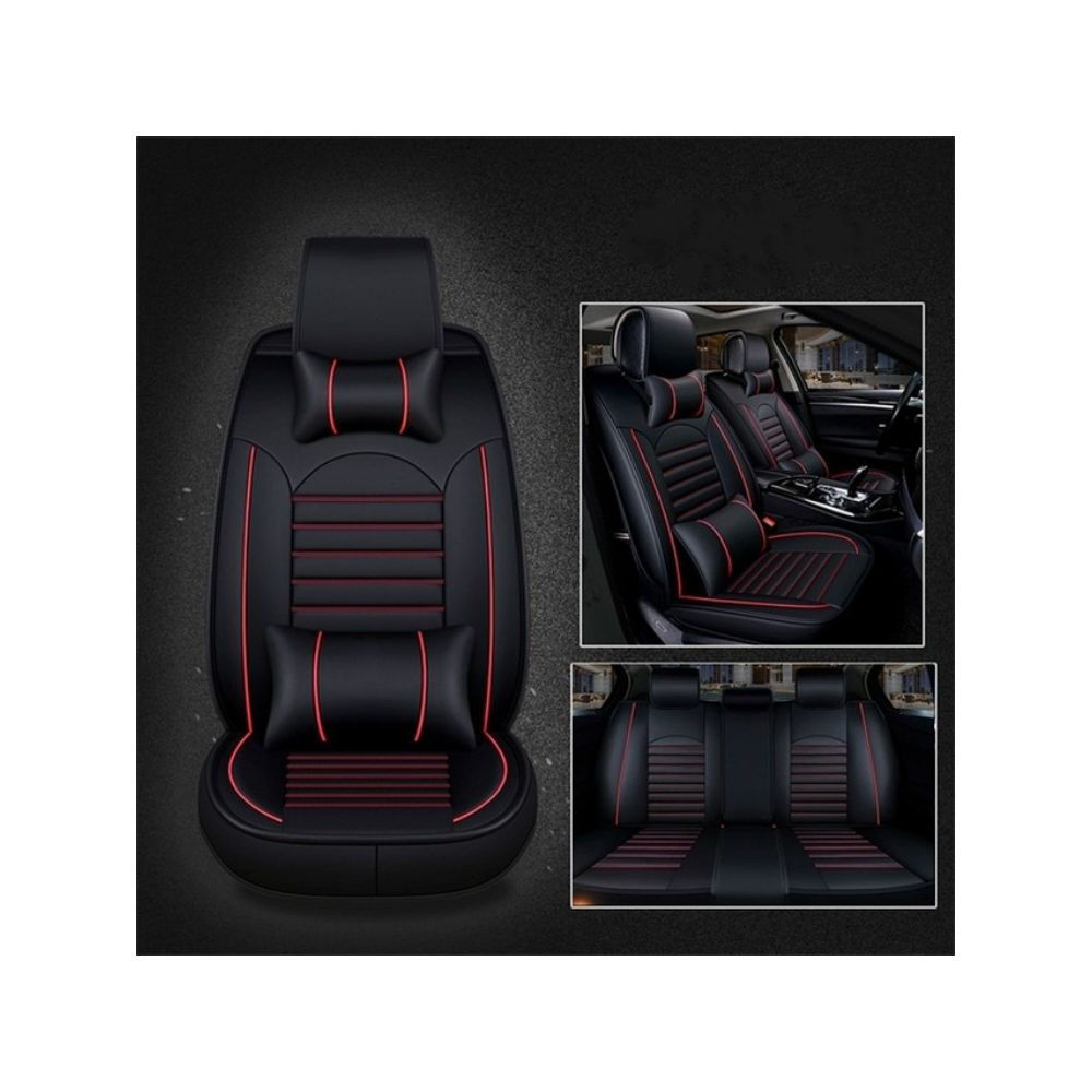 Wewoo - Housse de siège auto universel en cuir PU noir rouge de luxe - Equipement de transport pour chien