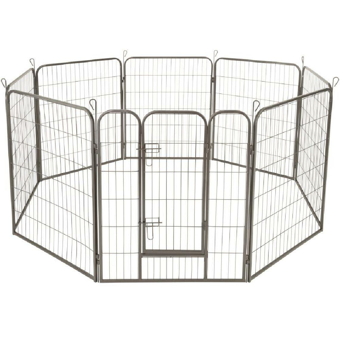 Helloshop26 - Enclos cage pour chien modulable 100 cm 3708148 - Clôture pour chien