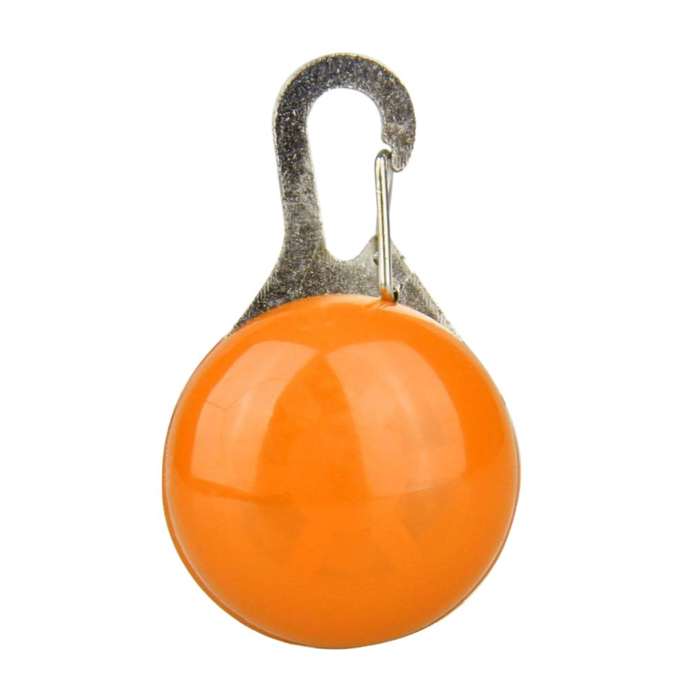 marque generique - animal de compagnie chien chat sécurité clip clip boucle nuit lumière décor ampoule collier orange - Collier pour chien