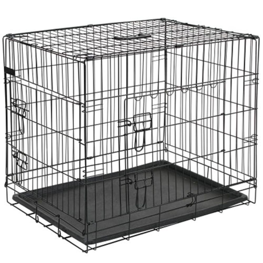 @Pet - @Pet Cage pour chien 107x70x77,5 cm Métal Noir 15004 - Equipement de transport pour chat