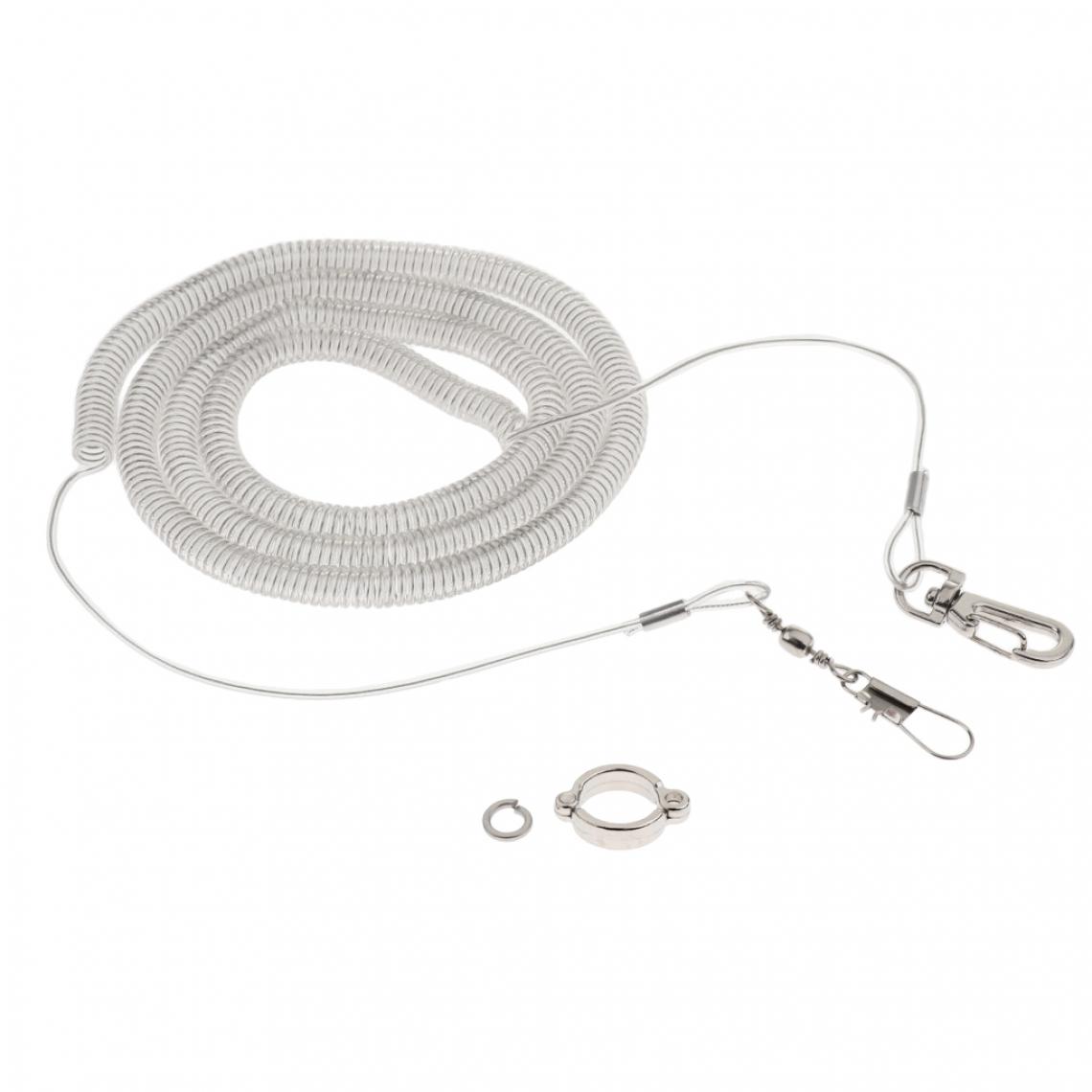 marque generique - Corde élastique pour perroquet de 10 m de corde et anneau de cheville de taille 7 - Jouet pour chien