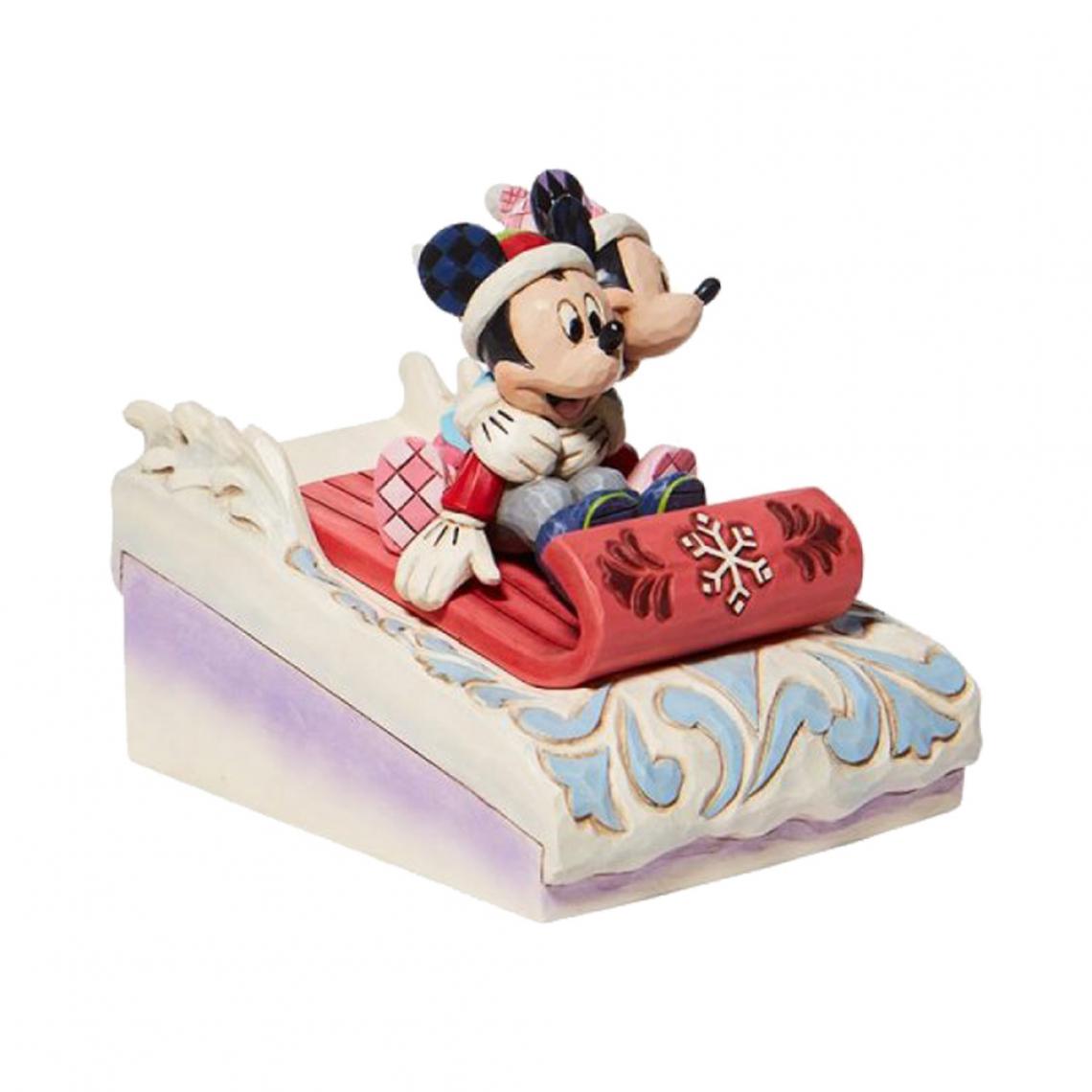 Disney Montres - Petite statuette de Collection Mickey et Minnie - Petite déco d'exterieur