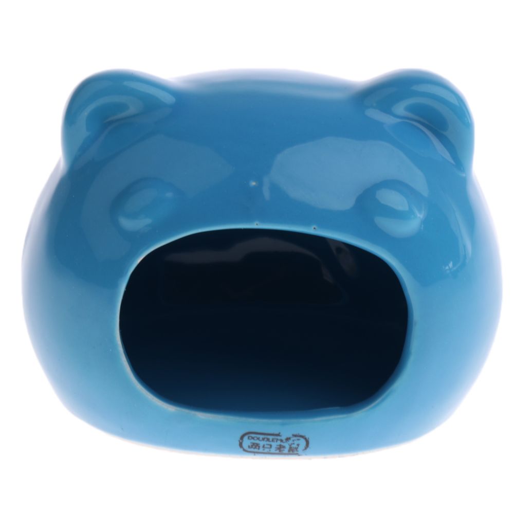 marque generique - hamster lit ours forme confortable dormir petit animal animal de compagnie bleu # 1 - Cage pour rongeur