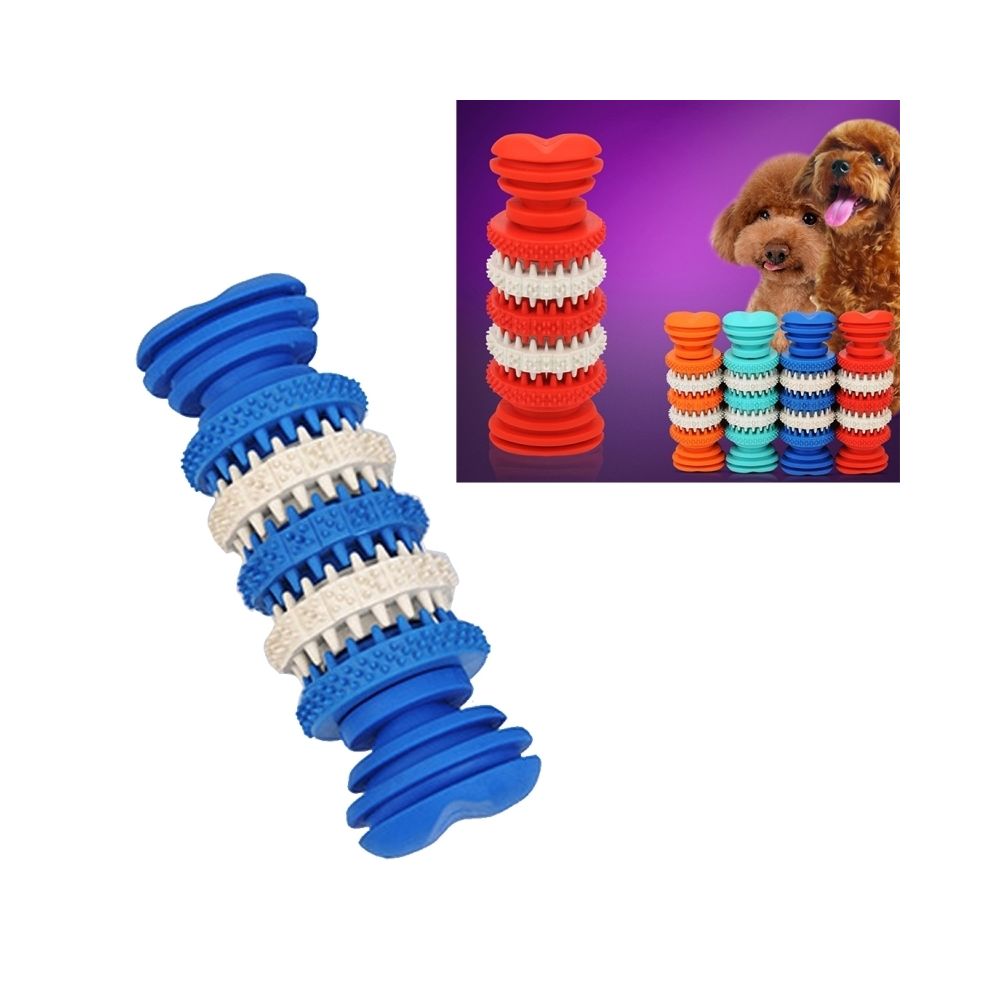 Wewoo - Jouet pour Animaux bleu chien domestiques Nettoyage de dents Jouets à mâcher en caoutchouc souple non toxique, petite taille, longueur: 12 cm - Jouet pour chien