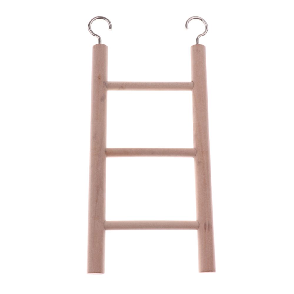 marque generique - perroquet en bois rat jouet échelle hamster oiseau cage accessoires 3-escalier - Jouet pour chien