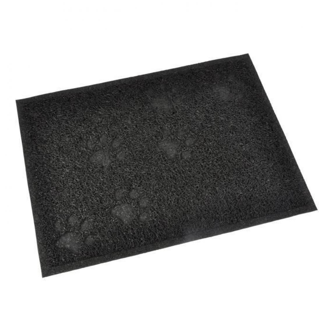 marque generique - Tapis de litiere PVC rectangle - 30x40 cm - Noir - Pour chat - Litière pour chat