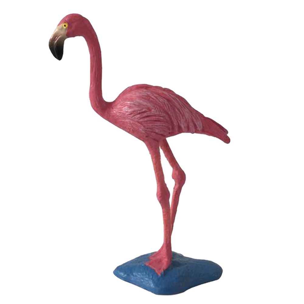 marque generique - Figurine Modèle Animaux Oiseaux Figurine Statue Scupltue Jouet Rouge Flamant X1 - Petite déco d'exterieur