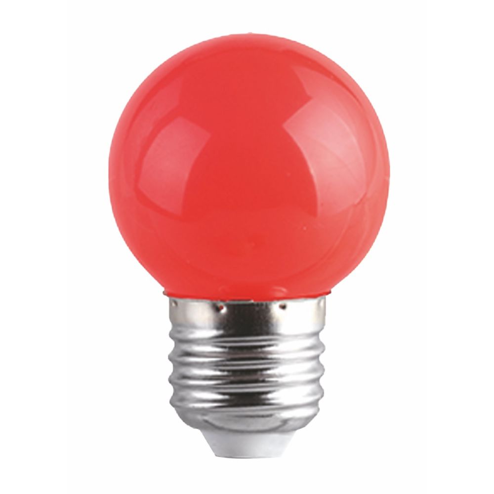 marque generique - FOX LIGHT - Ampoule LED 1W E27 couleur Rouge - Lampadaire