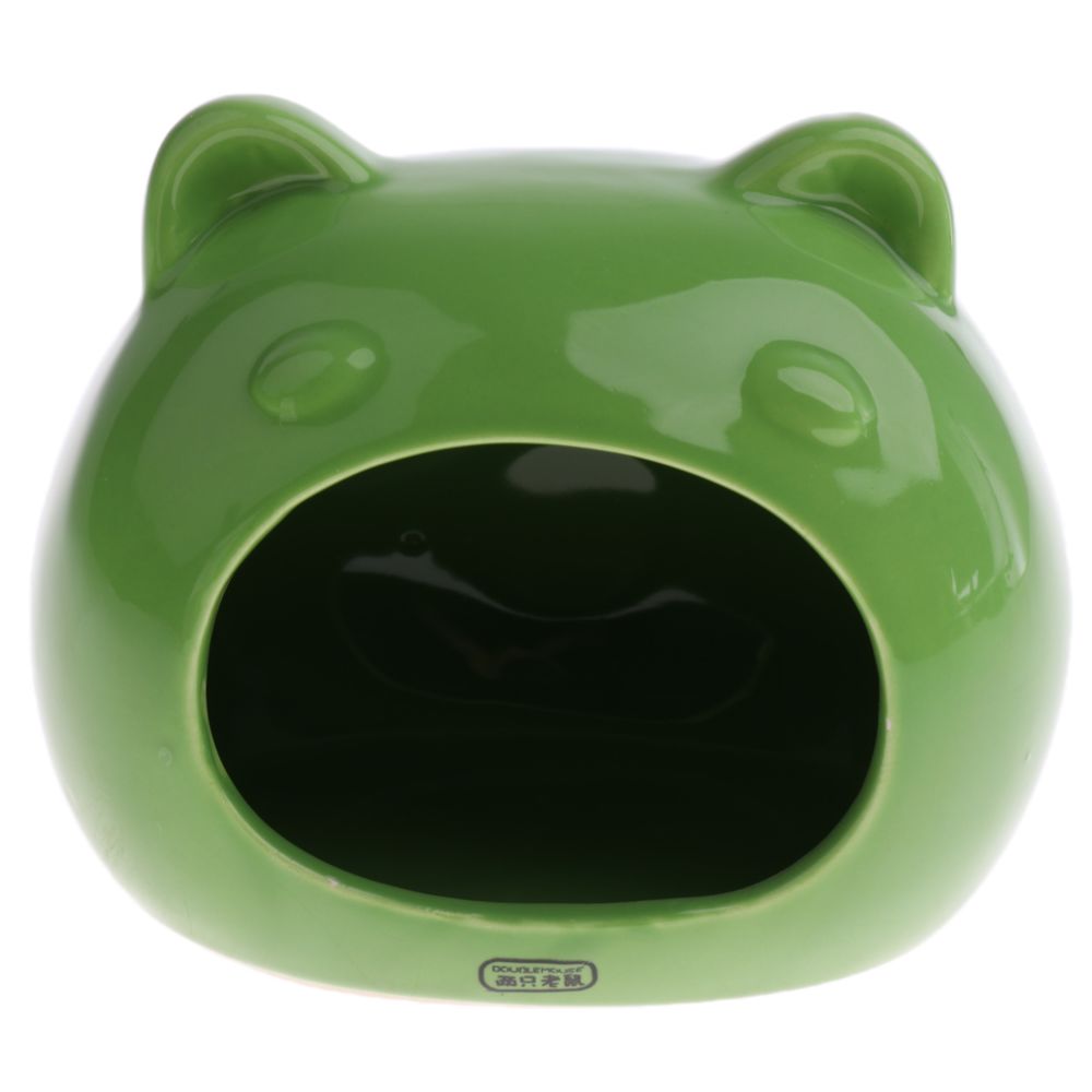 marque generique - hamster lit ours forme confortable dormir petit animal animal de compagnie maison vert # 2 - Cage pour rongeur
