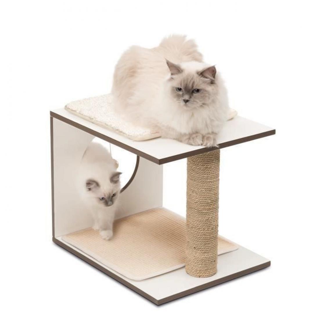 Vesper - Arbre A Chat Vesper V-stool Blanc - Arbre à chat