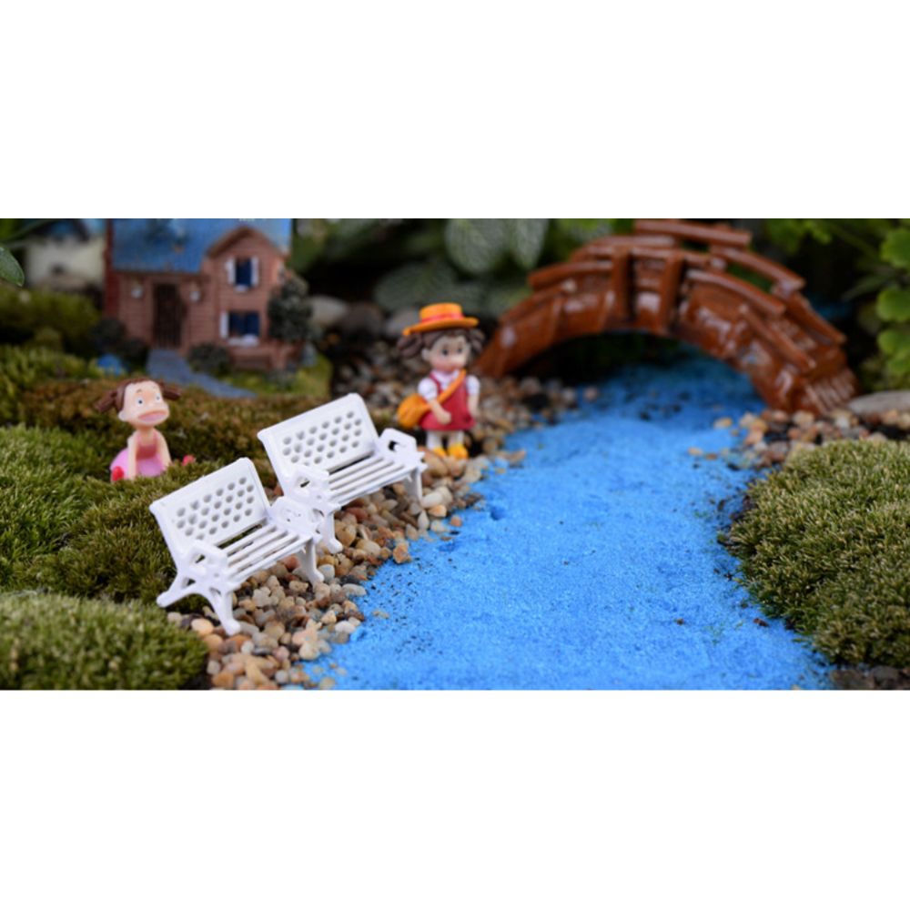 marque generique - miniature de mini paysage, figurine banc - Petite déco d'exterieur