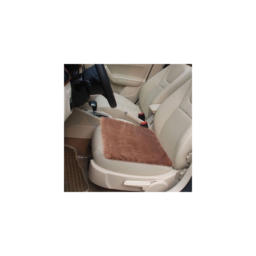 Wewoo - Housse de siège de voiture marron en peluche chaude Selle de coussin de voiture, Taille: 48cm x 48cm - Equipement de transport pour chien