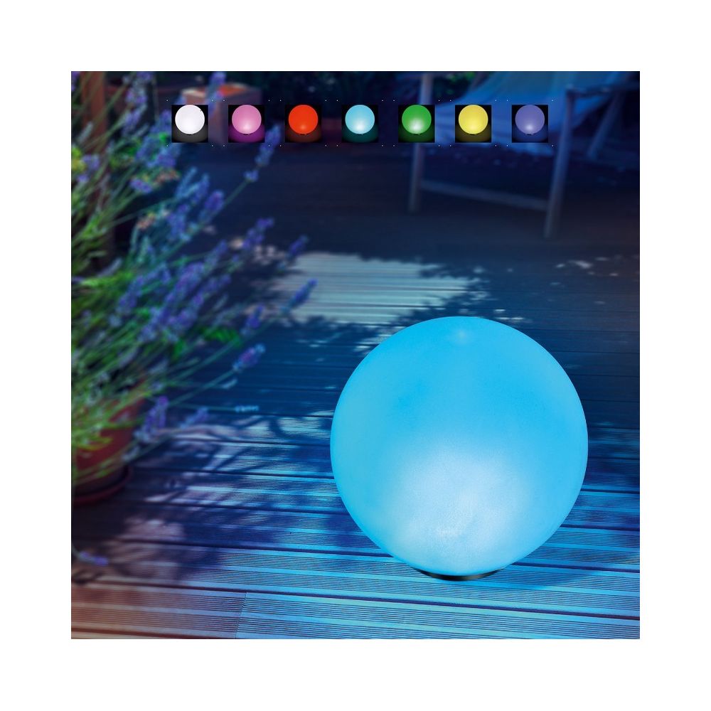 Esotec - Boule solaire multicolore 30cm - Eclairage solaire