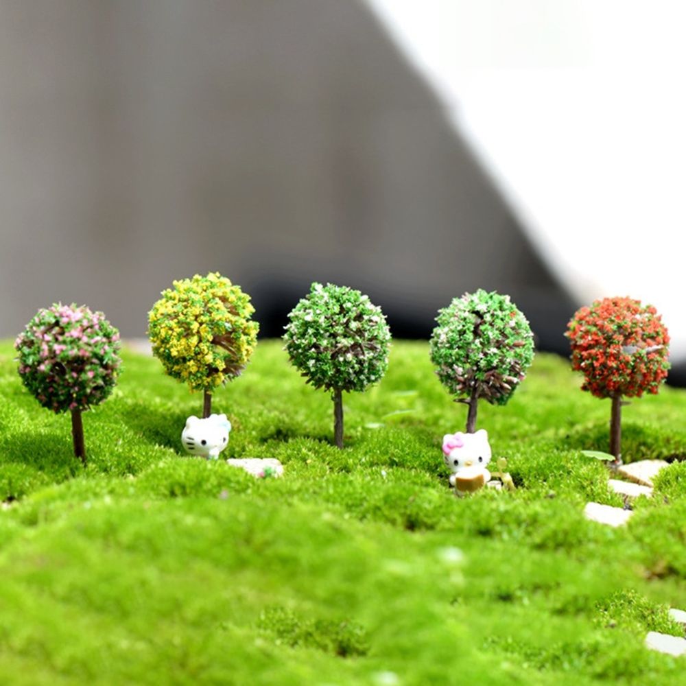 Wewoo - Décoration de maison de jardin miniature d'arbre artificiel de 3 PCSlivraison aléatoire de couleur - Poterie, bac à fleurs