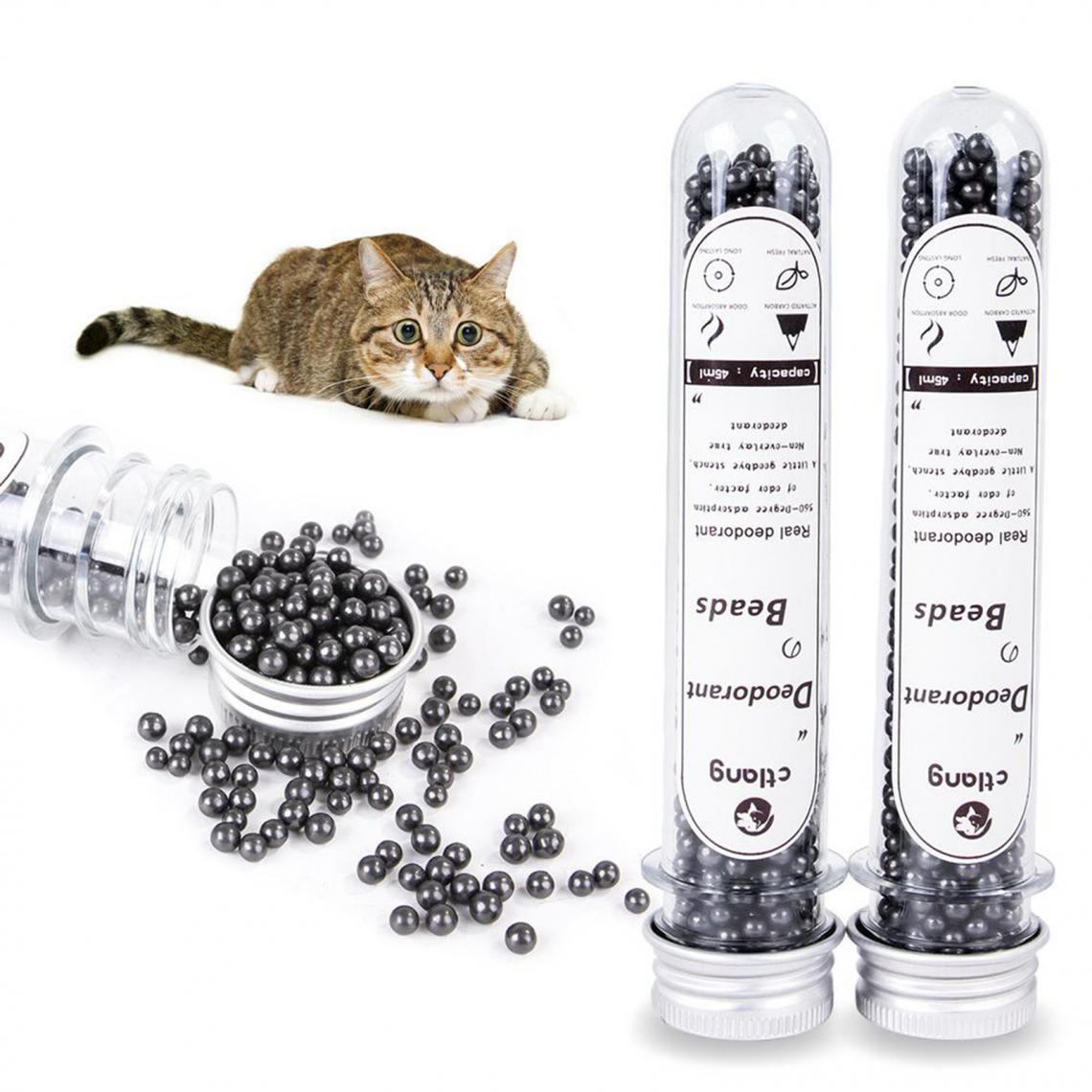 marque generique - Perles Désodorisantes de Litière pour Chats Parfumé Excréments de Chat Rafraîchissants - Litière pour chat