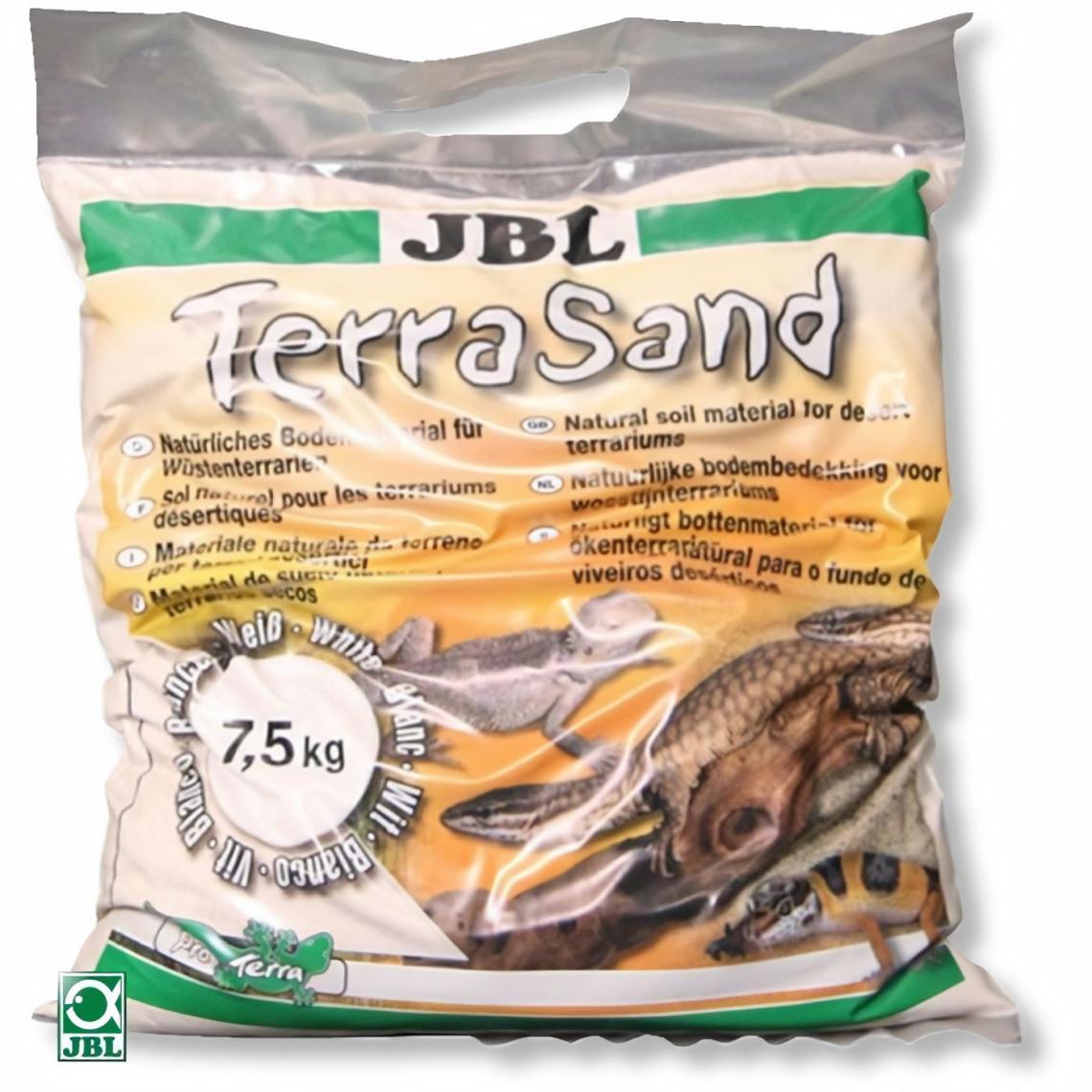 JBL - Sable fin Terrasand blanc - Pour reptiles - 7,5kg - Décoration aquarium