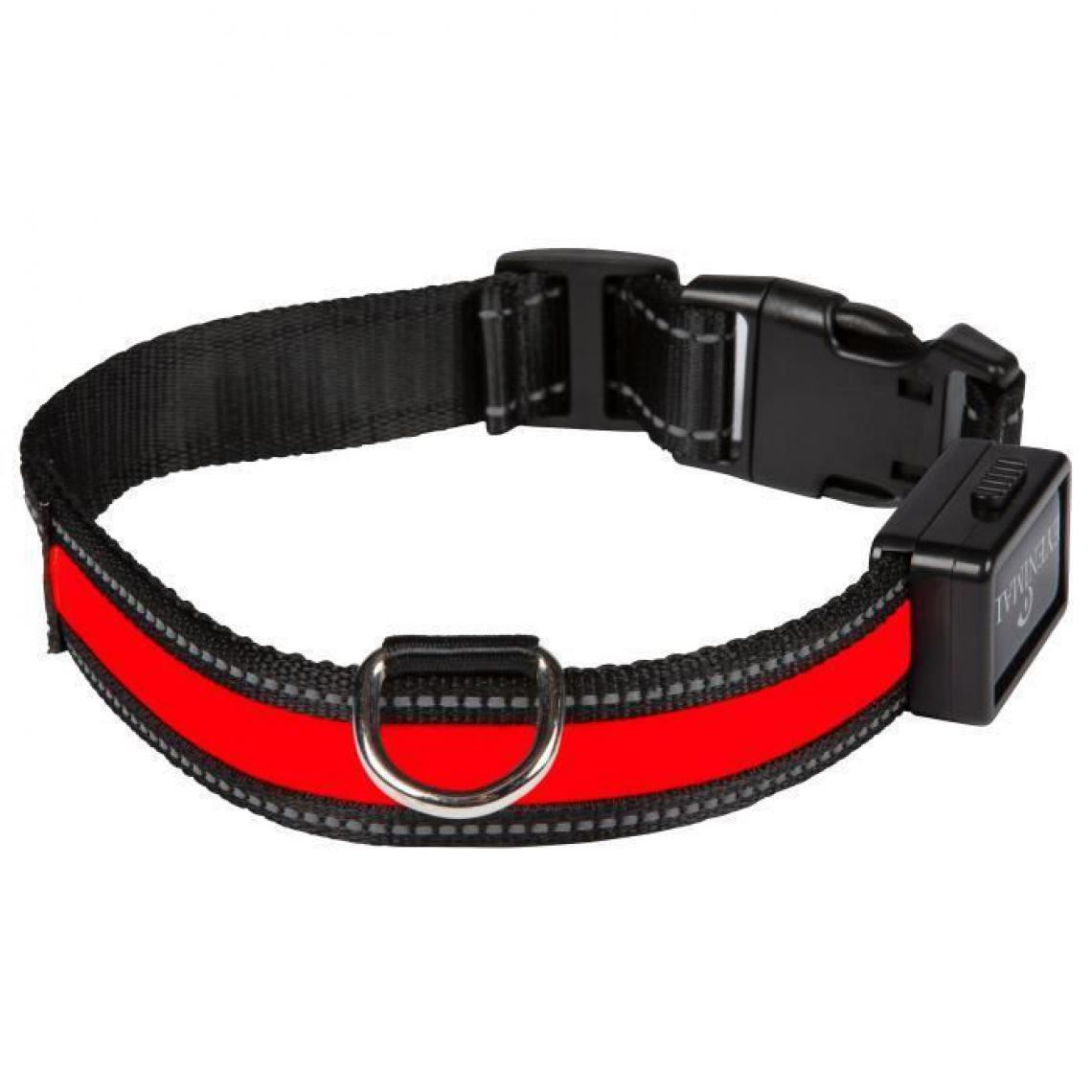 Eyenimal - EYENIMAL Collier lumineux Light Collar USB rechargeable S - Rouge - Pour chien - Collier pour chien