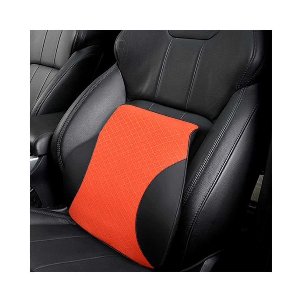 Wewoo - Oreiller lombaire en polyester pour voiture respirante quatre saisons mousse viscoélastique orange - Equipement de transport pour chien