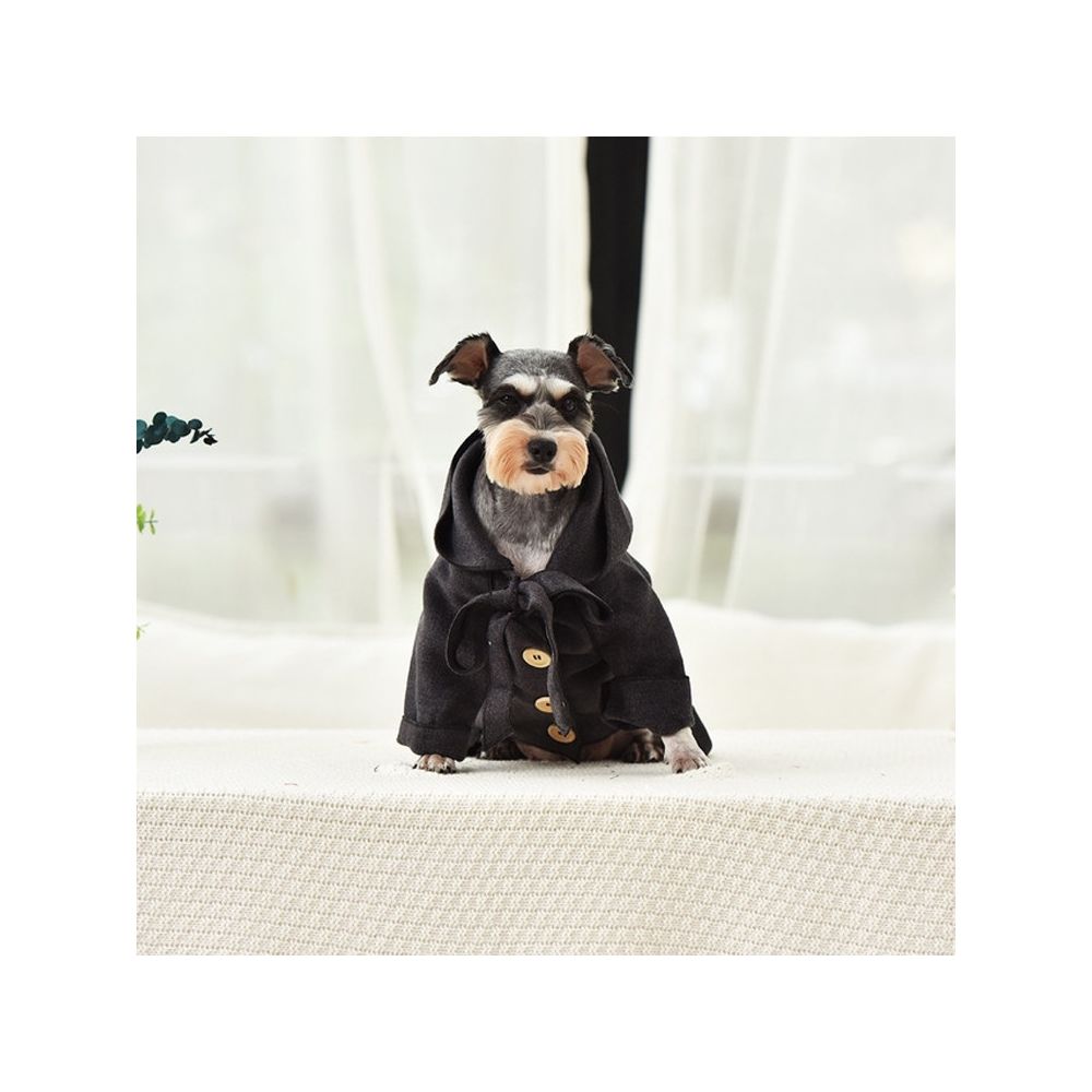 Wewoo - 2 vêtements d'hiver pour animaux familiersmanteau de laine à la mode confortable PCStaille M Gris - Vêtement pour chien