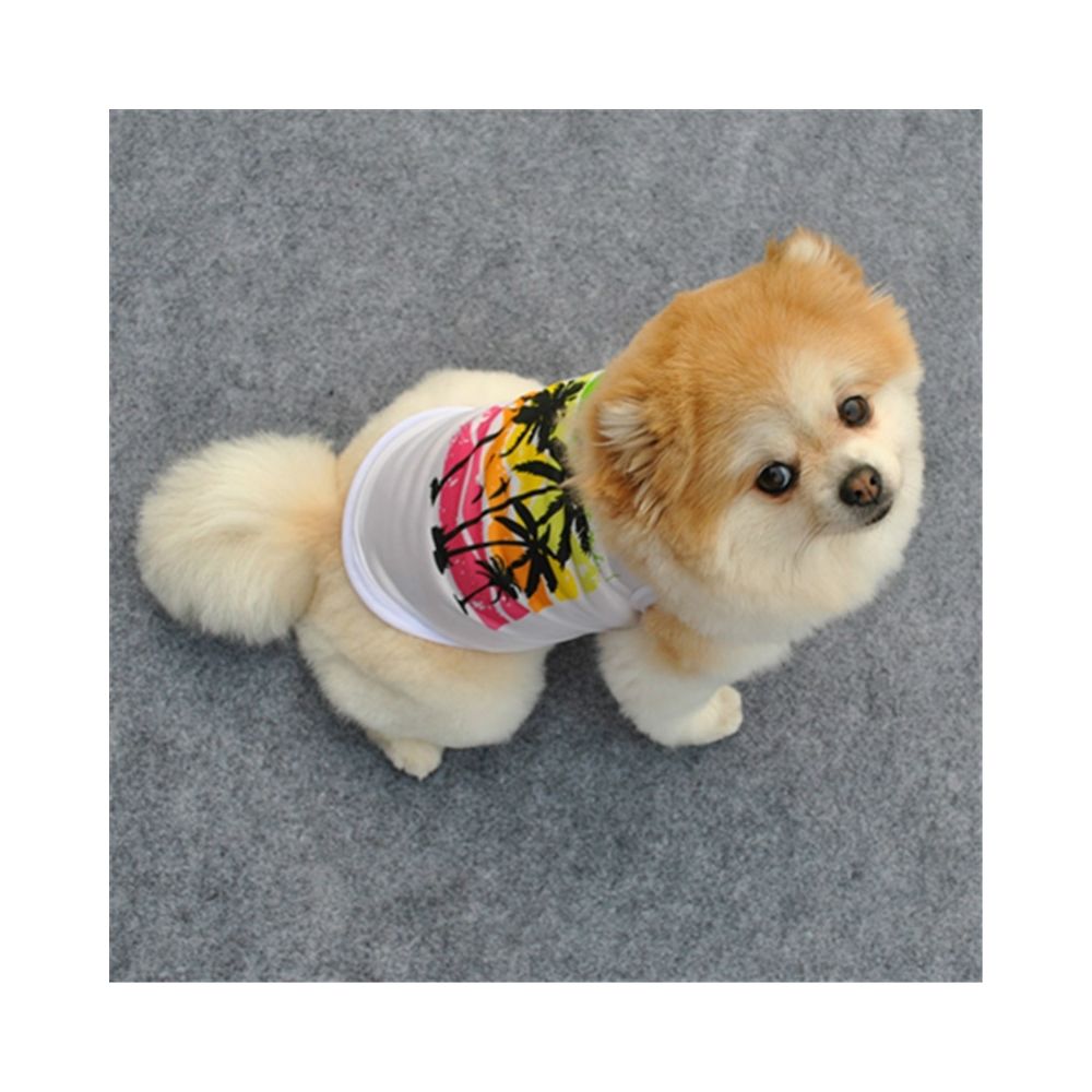 Wewoo - Dog Summer Full Polyester Cool GiletTaille S Blanc - Vêtement pour chien