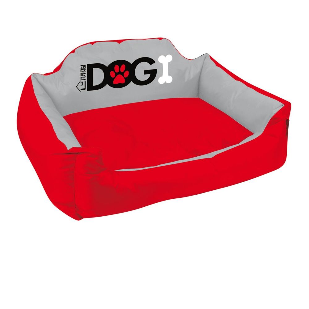 Dogi - Panier pour chien rembourré Dogi - Taille XL - Rouge - Corbeille pour chien