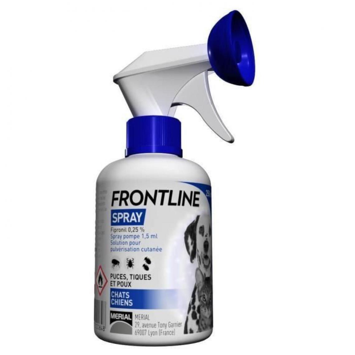 Frontline - FRONTLINE Spray antiparasitaire - 250ml - Anti-parasitaire pour chien
