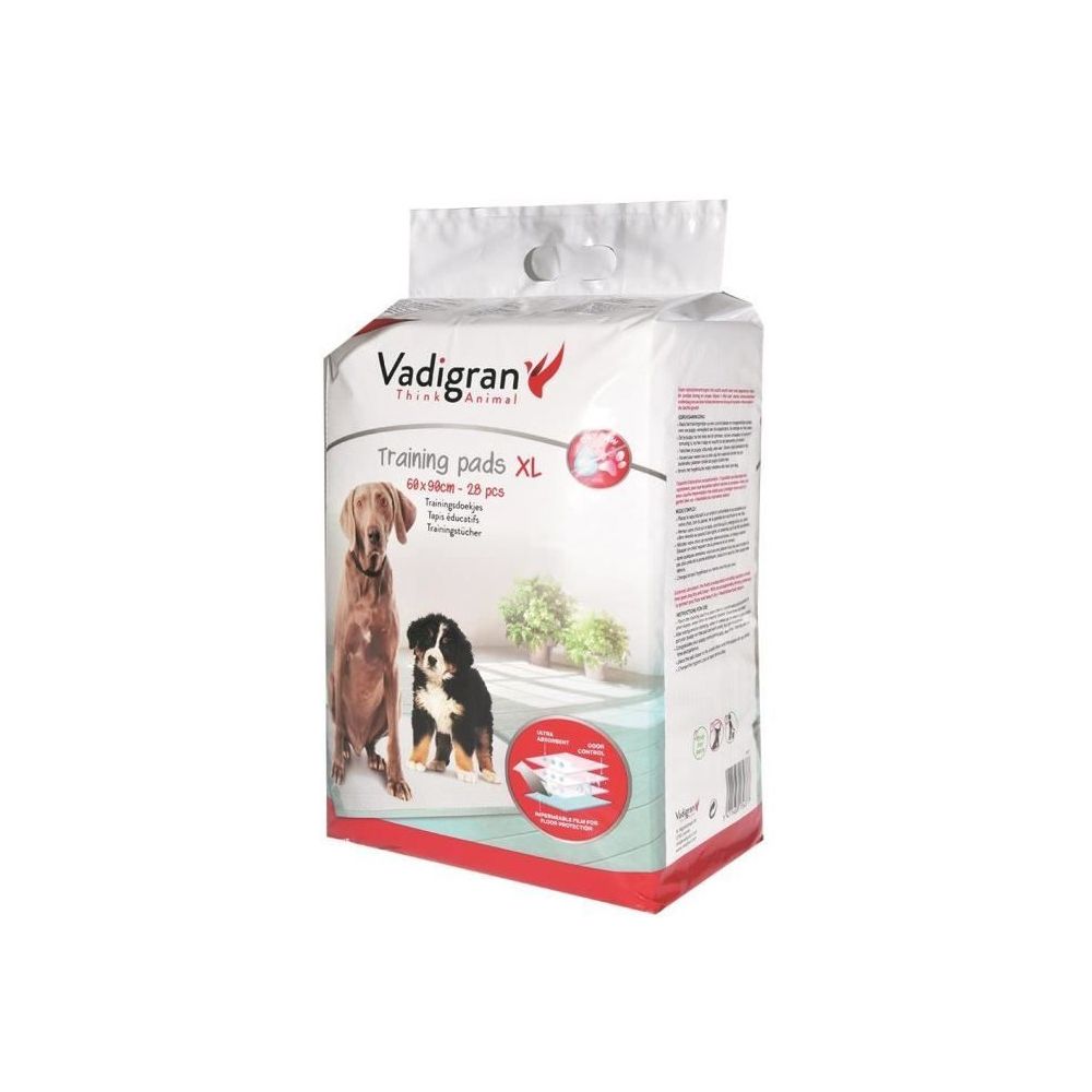 Vadigran - VADIGRAN Tapis éducateurs - 60 x 90 cm - 28 pieces - Pour chiens - Litière pour chat