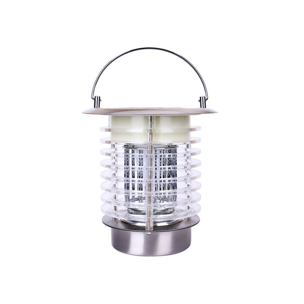 Lumisky - Lanterne solaire anti-moustique et éclairante en acier inoxydable hauteur 18cm FLY - Eclairage solaire