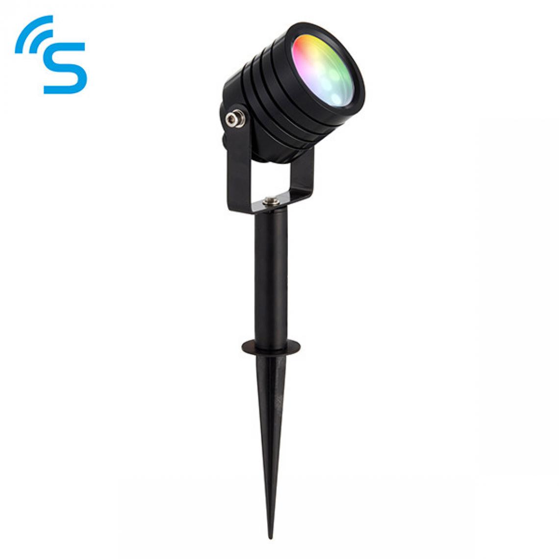 Saxby - Éclairage extérieur à pointes LED 2,5 W intégré, noir, IP65 - Lampadaire
