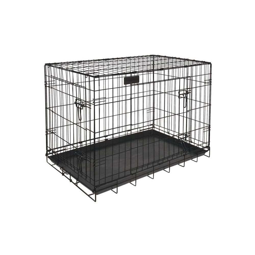 marque generique - CAGE cage pliable chiens GM - L 91 x l 58 x H 66 cm - Grands chiens - Noir - Cage à oiseaux