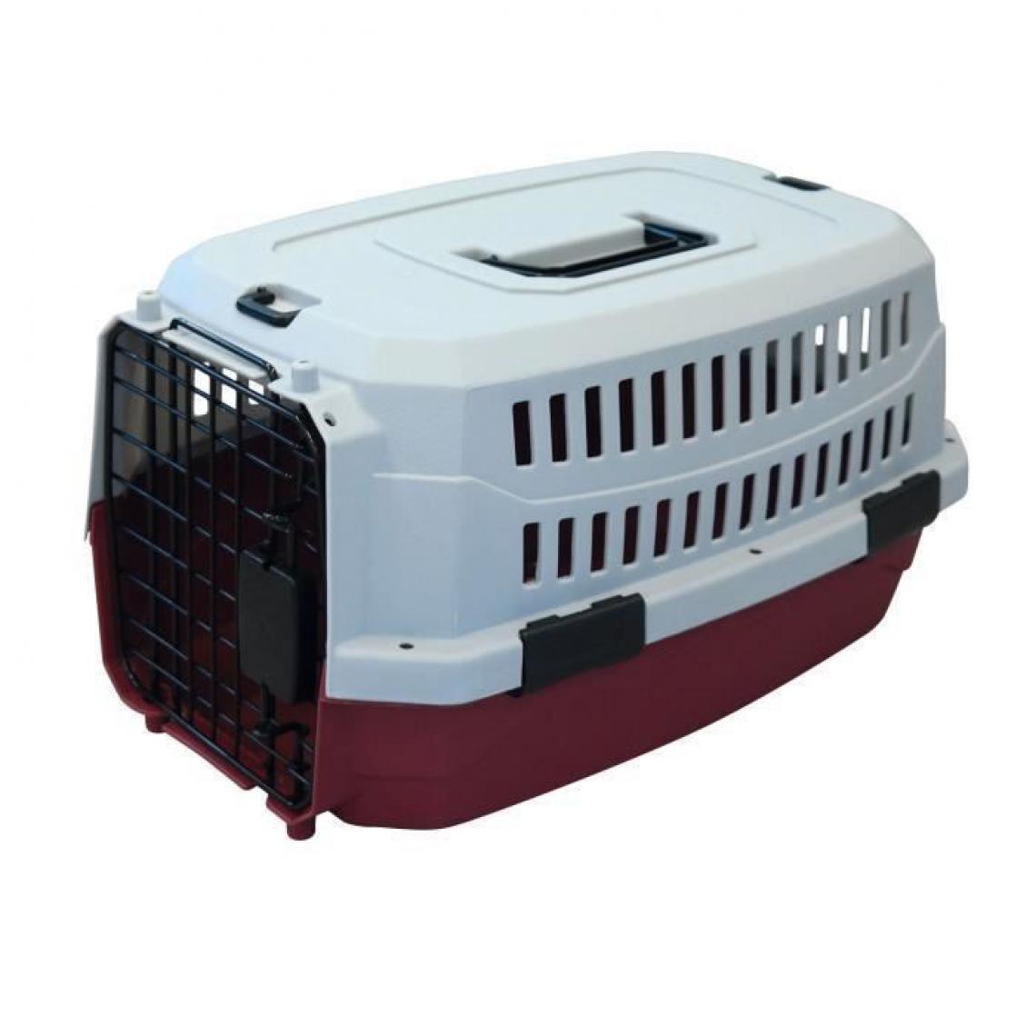 Mpets - M-PETS Caisse de transport Viaggio Carrier XS - 48,3x32x25,4cm - Bordeaux et gris - Pour chien et chat - Equipement de transport pour chat