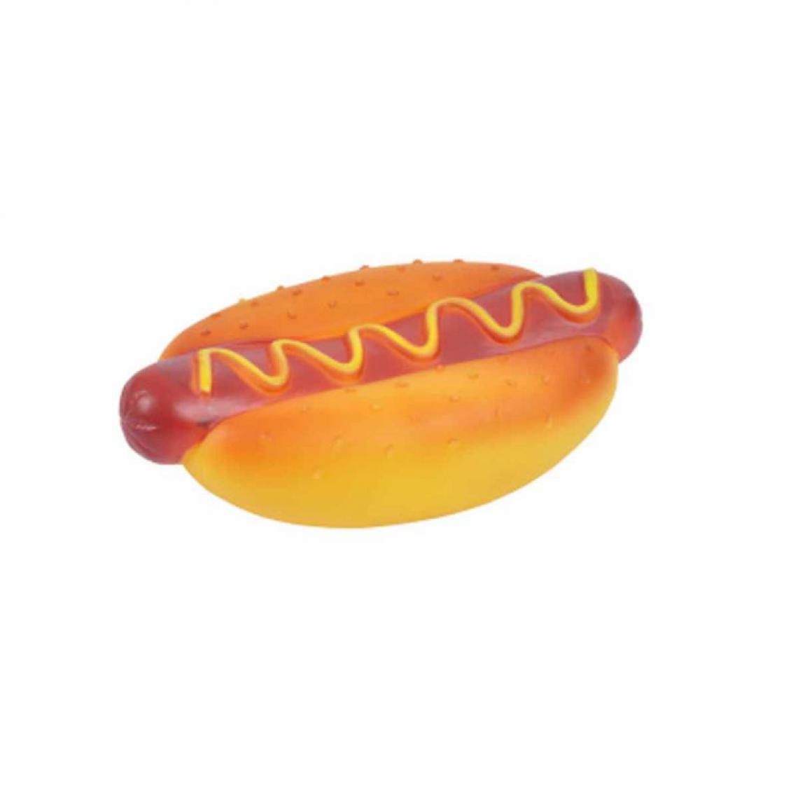 Paris Prix - Jouet pour Chien Hot Dog 15cm Orange - Jouet pour chien