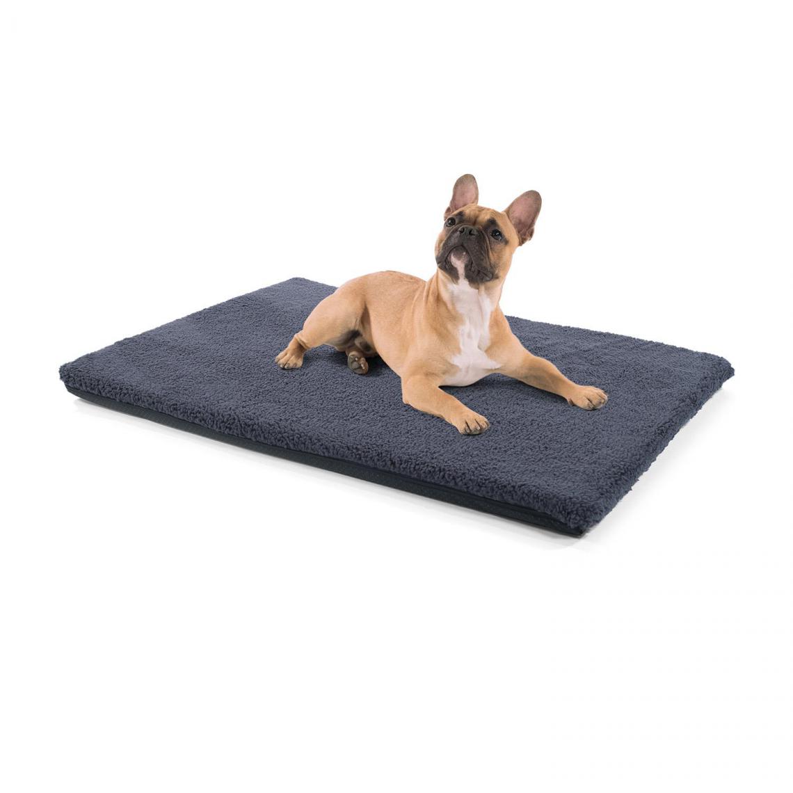 Brunolie - Nala Lit pour chien tapis lavable antidérapant respirant mousse à mémoire de forme taille M (100 x 5 x 70 cm) - Corbeille pour chien
