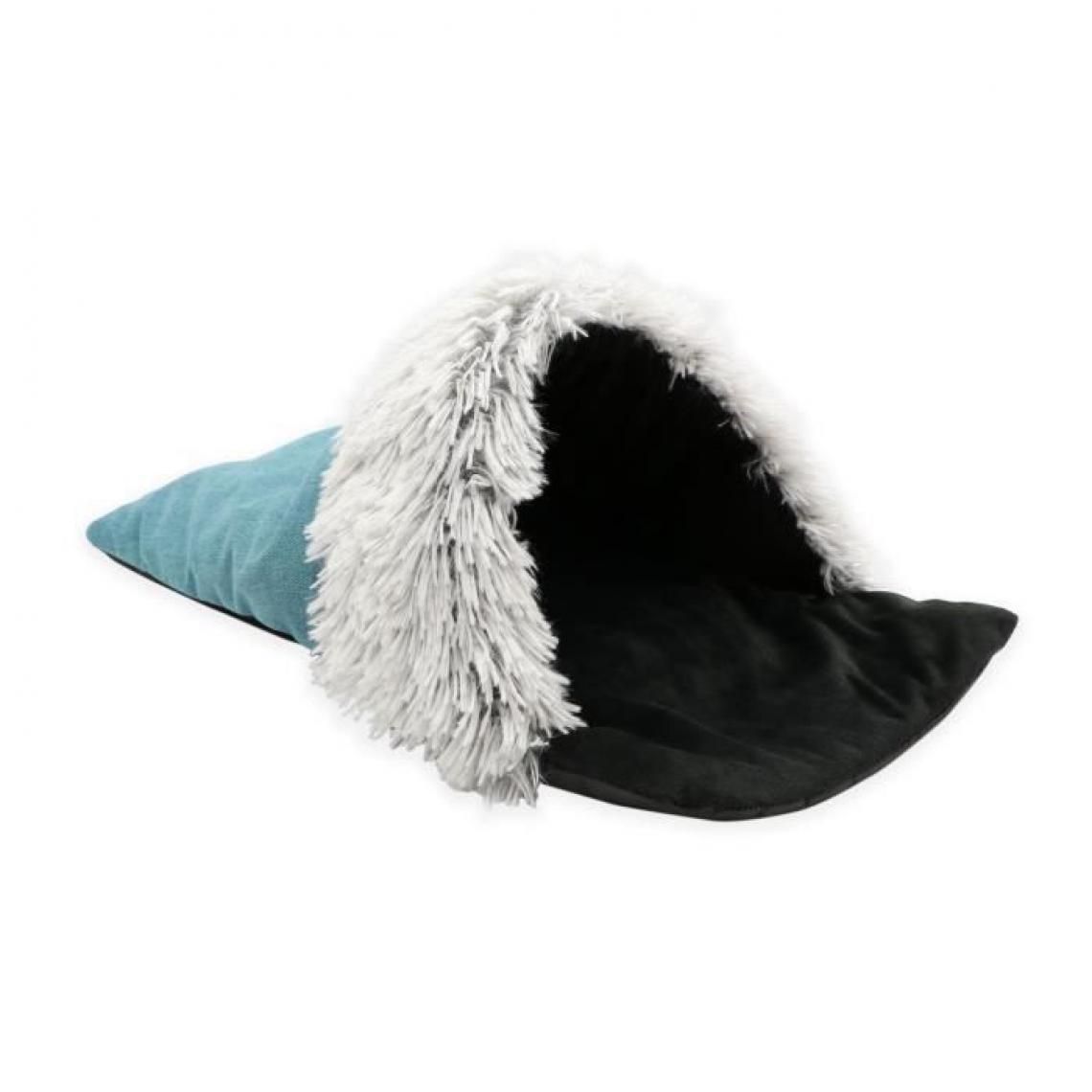 Tyrol - TYROL Couchage chaussette en fourrure pour chat/petit chien - Sac de couchage poils long doux - Dim. 54x32cm - Corbeille pour chien