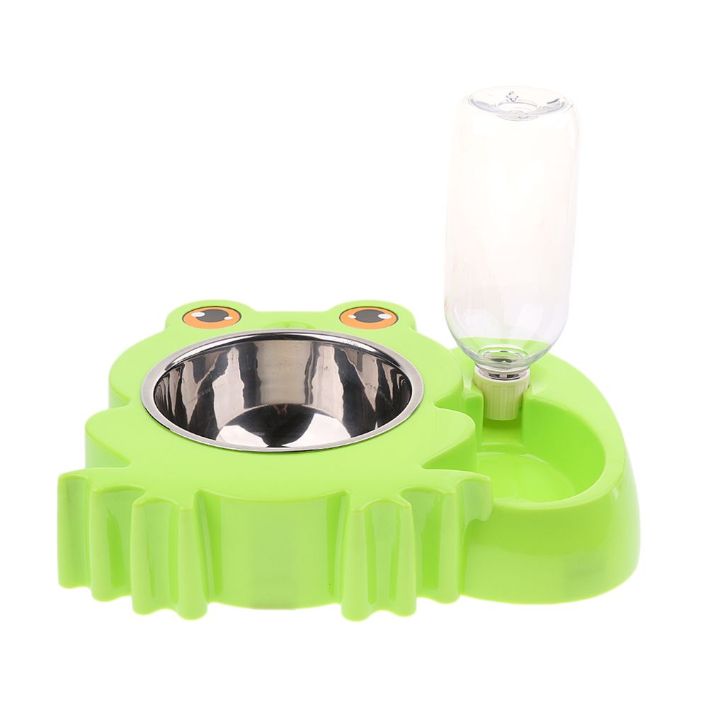 marque generique - chargeur automatique pour animaux chien chat abreuvoir nourriture bol grenouille vert - Accessoires basse-cour
