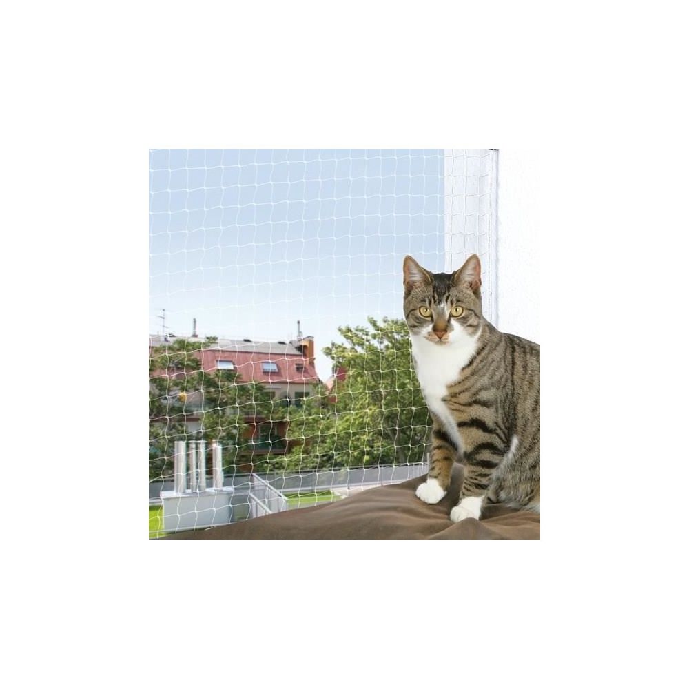 Trixie - TRIXIE Filet de protection chat 6x3 m transparent - Equipement de transport pour chien