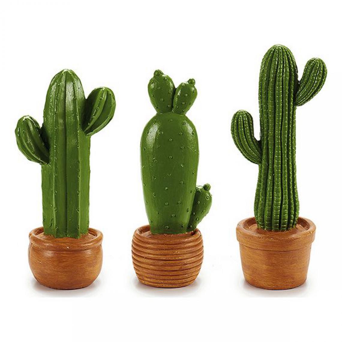 Unknown - Statues de jardin Vert Résine Cactus 3 - Petite déco d'exterieur