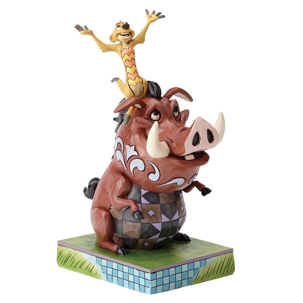 Enesco - Figurine de Collection Timon and Pumbaa - Petite déco d'exterieur
