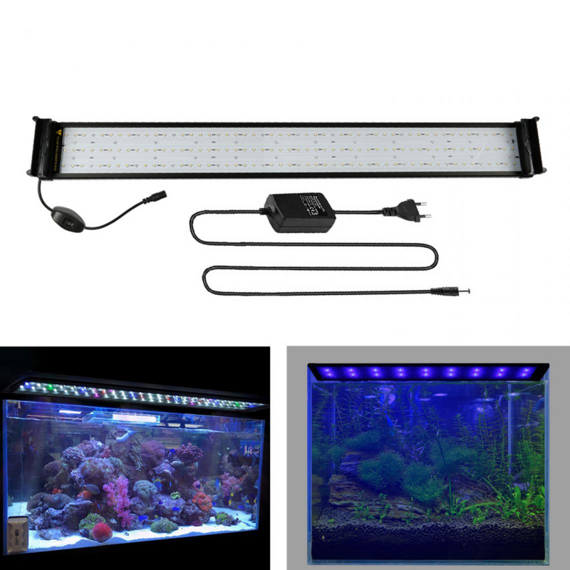 Einfeben - Aquarium LED 31W RGB & décoration à spectre complet éclairage poisson d'eau salée 95-115cm - Equipement de l'aquarium