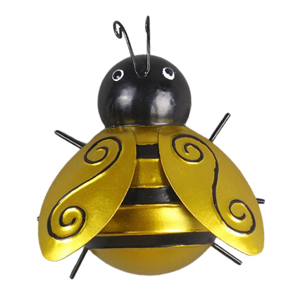 marque generique - Honey Bee Metal Craft Hanging Sculpture Wall Art Garden Decor Bugs Large - Petite déco d'exterieur