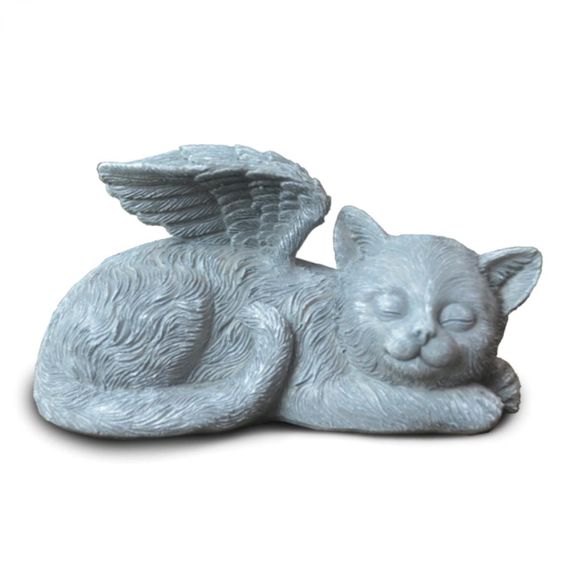Vicabo - Angel Pet Memorial Statue Chat - Petite déco d'exterieur