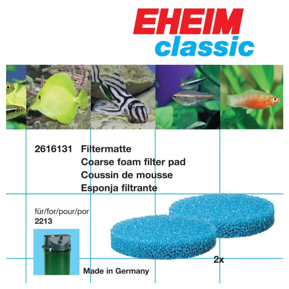 Eheim - Coussin de Mousse pour Filtre Extérieur 2211 - Eheim - x2 - Equipement de l'aquarium