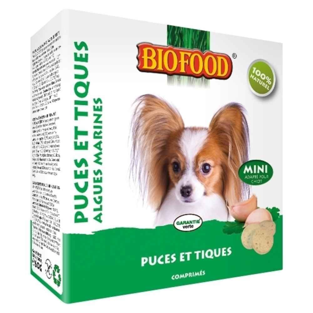 marque generique - Friandises Mini Puces et Tiques aux Algues Marines pour Chiens - Biofood - x100 - Friandise pour chien