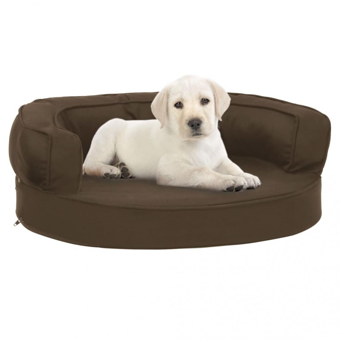 Vidaxl - vidaXL Matelas de lit ergonomique pour chien 60x42 cm Aspect de lin - Equipement de transport pour chat