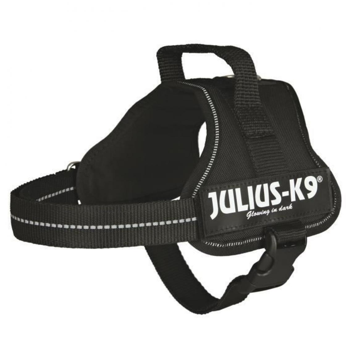 Julius K9 - Harnais Power Julius-K9 - Mini - M : 51-67 cm-28 mm - Noir - Pour chien - Equipement de transport pour chien