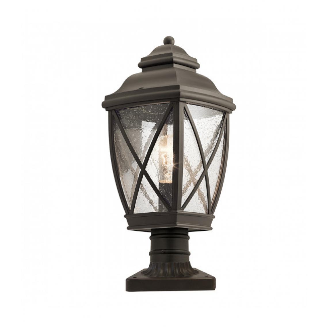 Elstead Lighting - Lanterne de jardin Tangier Olde Bronze 45,7 Cm - Borne, potelet