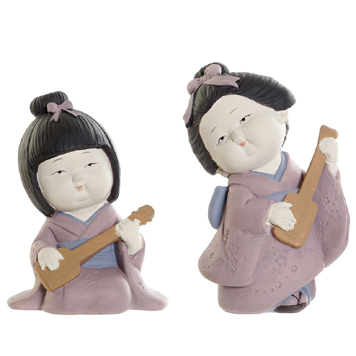Items France - Set de 2 figurines Geisha - Petite déco d'exterieur
