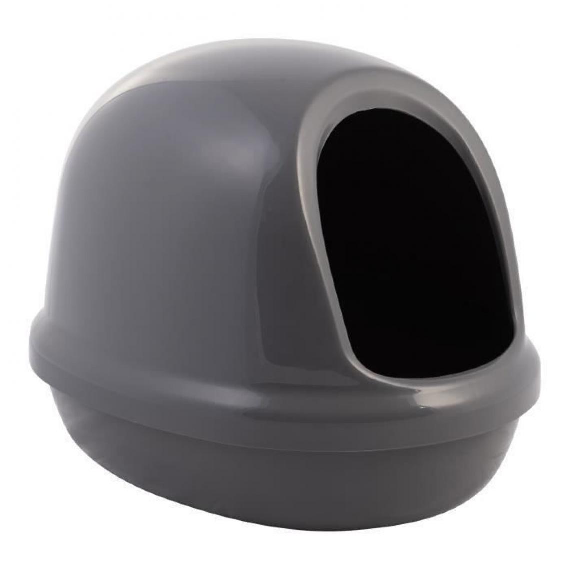 Sans Marque - IRIS OHYAMA Maison de toilette Dome Litter Box avec pelle - PNE-500F - Plastique - 50 x 39,4 x 39 cm - Gris - Pour chat - Hygiène et soin pour chien