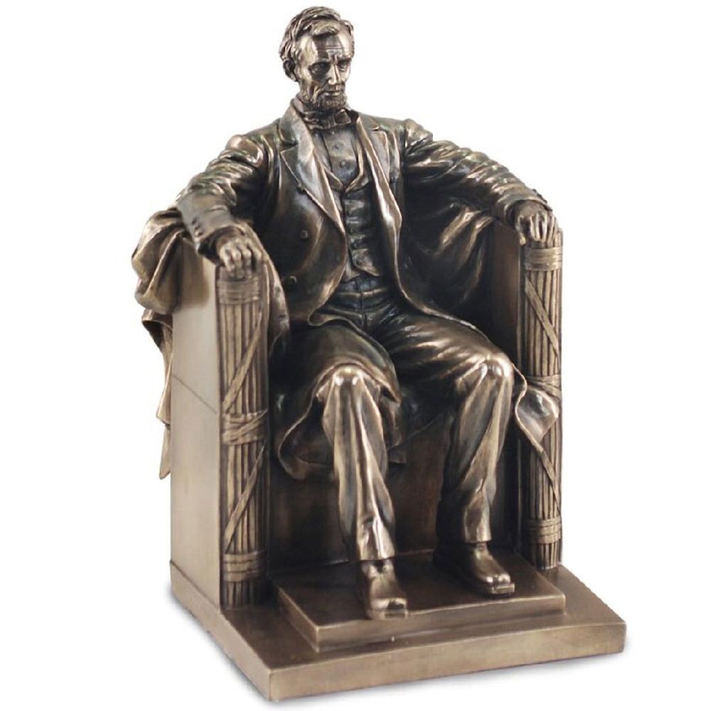 Signe - Statuette en résine Abraham Lincoln - Petite déco d'exterieur