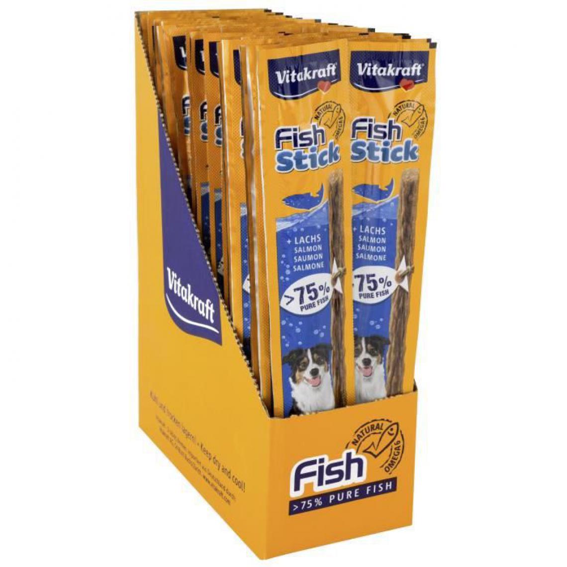 Vitakraft - VITAKRAFT Fish Stick Friandise pour chien au poisson - Lot de 50 stick de 15g - Croquettes pour chien